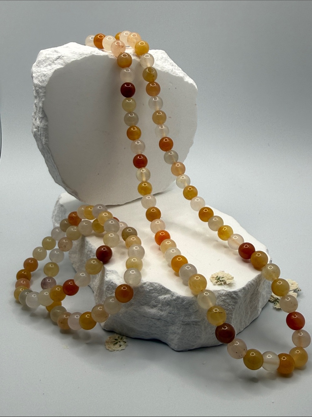 Stylish Multi-Tone Agate Beaded bracelet and Necklace set